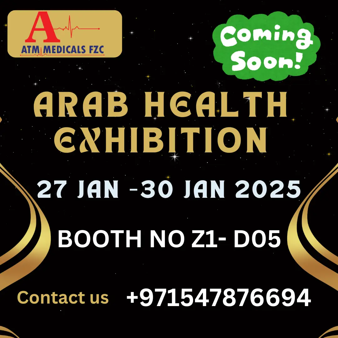 ATM MEDICALS FZC ARAB HEALTH BANNER