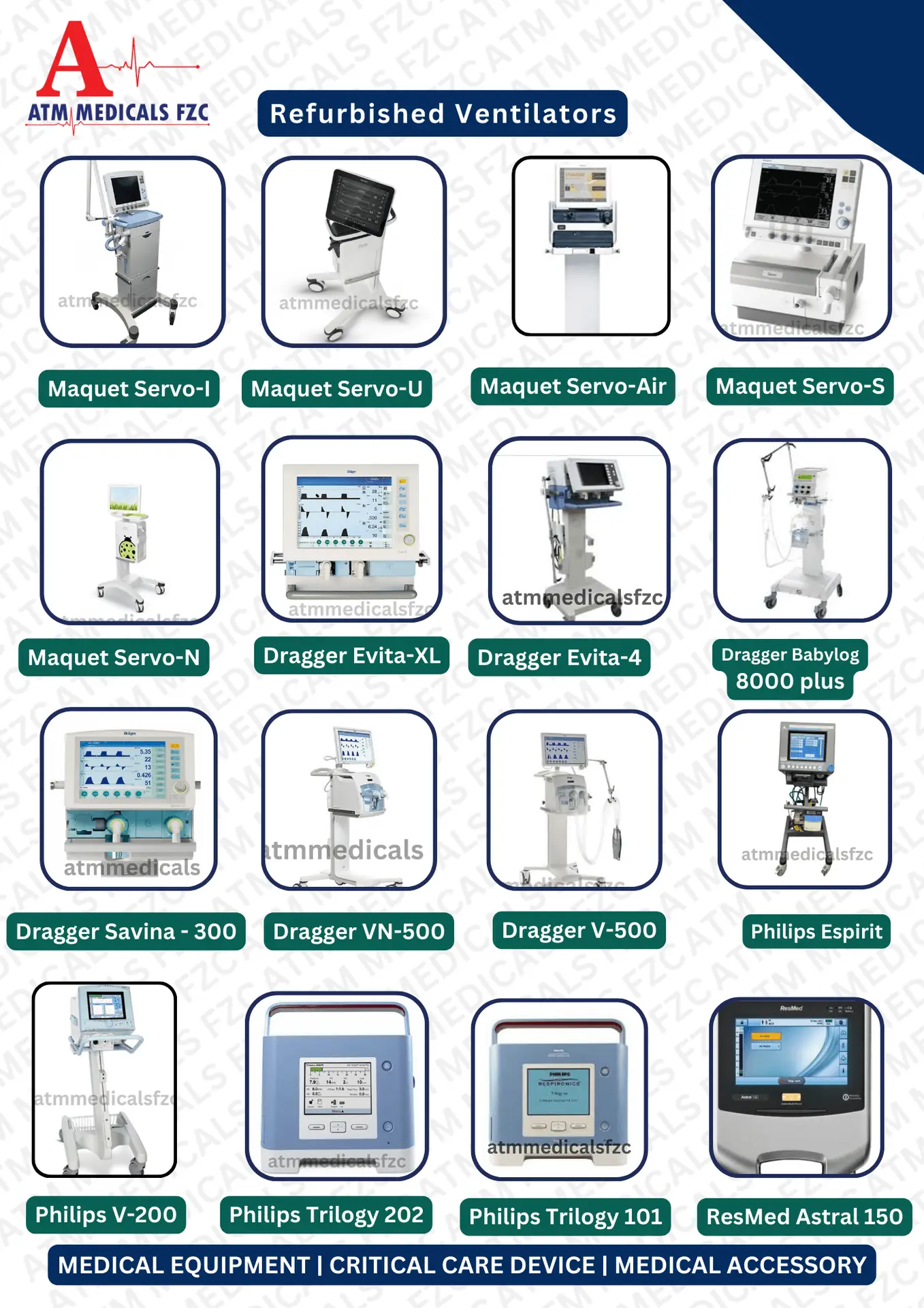 ATM MEDICALS FZC CATALOGUE