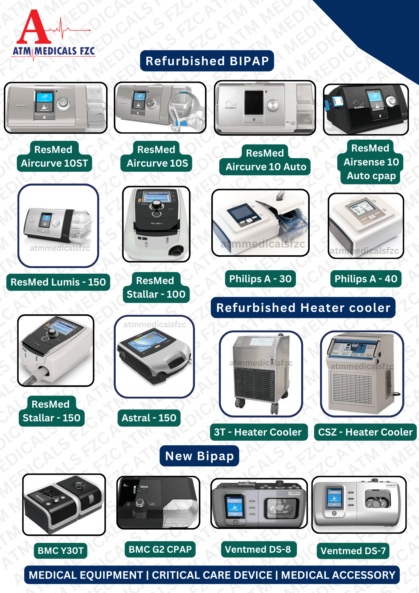 ATM MEDICALS FZC CATALOGUE